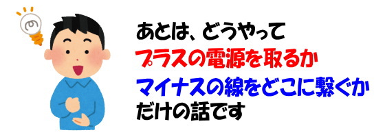 車の電源の取り方