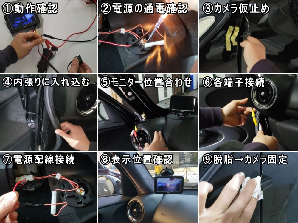 サイドカメラ 車検対応 オンオフスイッチ付き 超小型 後付け