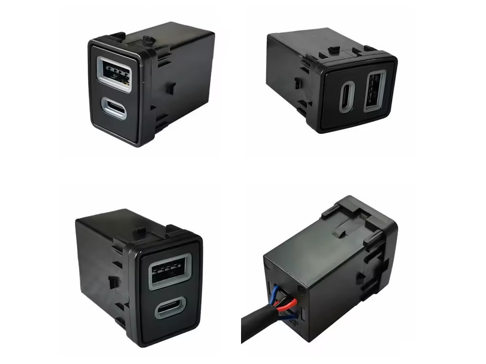 日産車用 USB充電ポート タイプB 増設ポート 急速充電 USB-A QC3
